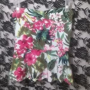 Cute tropical peplum top